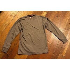 Vintage Kenyon Strata Thermal Shirt USA Made Brown Base Layer Top Medium
